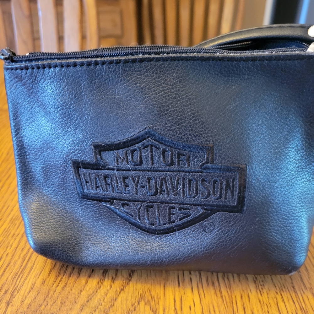 Harley Davidson small leather cross body bag
